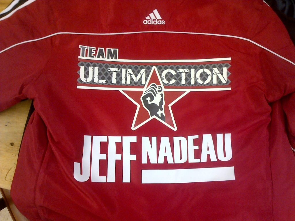 transfert chaud impression vêtement jacket chalamode drummondville