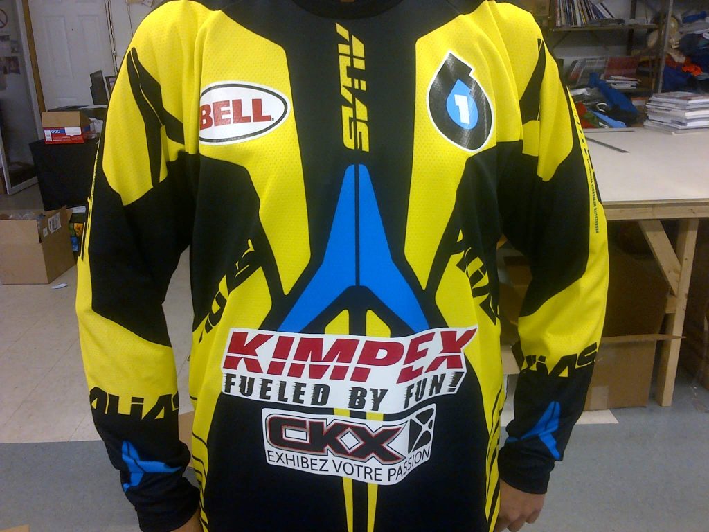 transfert chaud impression jersey motocross chalamode drummondville