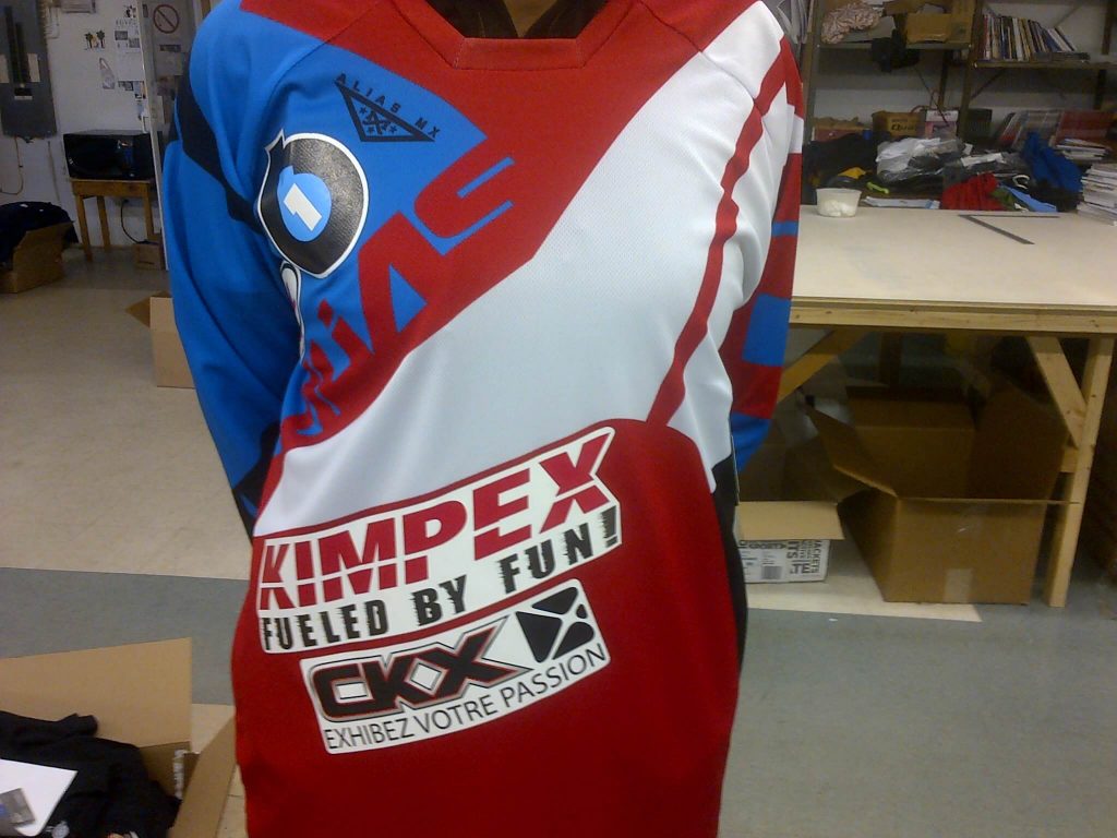 transfert chaud impression jersey motocross chalamode drummondville